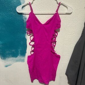 Vibrant Pink Mini Dress